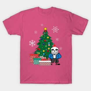 Sans Around The Christmas Tree Undertale T-Shirt